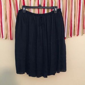 🐾 JOE FRESH EUC Silk Pleated Mini Skirt
